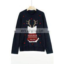 Women Custom Xmas Ugly Pullover Sweater With Pom thumbnail-4