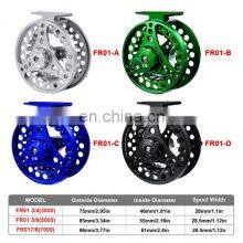 Оптовая продажа рыболовных катушек для ледяного рыбалки из металла и колес для летающей рыбалки из алюминиевого сплава размеров 3/4, 5/6, 7/8 четырех цветов, произведенных в Китае в 2021 году thumbnail-4