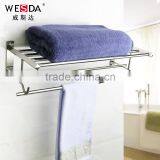 Wesda Wall Mounted Stainless Steel Bathroom Shelf Towel Rack A095 Quality Choice thumbnail-2