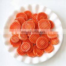 BRC A Approved High Quality Crincle Cut Straight Cut Mixed Vegetable IQF Frozen Slices Carrot From Sinocharm thumbnail-1