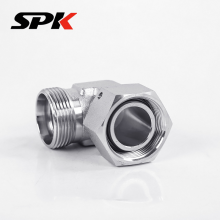 Hydraulic Fitting, H-Type Ferrule Transition Fitting, Male & Female Thread 90° Elbow (Model: 2D9), Stainless Steel thumbnail-3