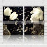 Black and White Flower Waterproof Oil Canvas Printed Painting thumbnail-1