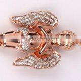 2015 Hot Sell Gold Diamond Angel Meaningful Pendant Necklace thumbnail-4