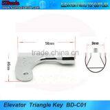 Elevator Door Parts Elevator Door Triangular Key BD-C01 thumbnail-1