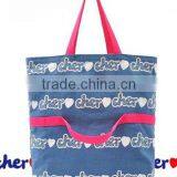 Promotional Multifunctional Denim Cute Tote Bags School