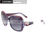 High Quality Acetate Round Sunglasses for Women Custom Logo thumbnail-3