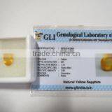 4.46 carat Certified Natural Yellow Sapphire