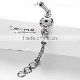 2015 New 18mm Ginger Snap Button Bracelet Heart Shape DIY Charm Interchangeable Handmade Pulseras Snap Bracelets thumbnail-4