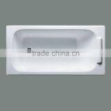 Glazed Bath Tub for Shower and Soaking With Pillow