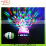 E27 3W Colorful Rotating RGB 3 LED Spot Light Bulb Lamp for Chrismas Party