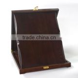 WOOD MDF TROPHY WITH WOOD BOX WINE RED COLOR
