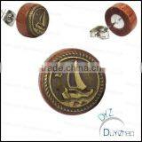 Latest Fashion Cheap Wood Stud Earrings thumbnail-4