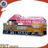 House Shaped Metal Soft Enamel Badge With Epoxy Dome thumbnail-1