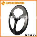 CarbonBikeKits High Quality Carbon Clincher 3 Spokes Wheel 3SW-C thumbnail-2