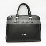 New men's briefcase litchi grain briefcase black leather briefcase