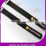 Promotional Cool Black Promotional Cool Black Magic Tape Wrist Strap With Printed Logo