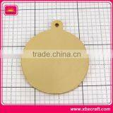 Fashion Bright Gold Foil Plated Medal With Enamel Logo thumbnail-4