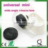 No Dark Corners Universal Clip Lens 2 in 1 0.67X Wide Angle+marco Lens