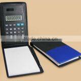 2015 New pu Feather Case Hot Sale 8 Digits Solar Notebook With Calculator thumbnail-2