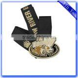 Zinc Alloy Customized Metal Medal Ribbon