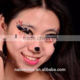 Custom New Fashion Party Face Rhinestone Tattoo Sticker Acrylic Makeup Self-adhesive Face Paint Sticker thumbnail-1