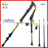 Cheap Three Sections Carbon Fiber Telescopic Trekking Pole Nordic Walking Stick thumbnail-2
