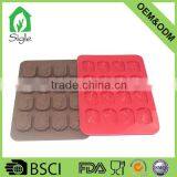Cool Silicone 16 Cups Fish Shaped Chocolate Mould Ice Cube Tray thumbnail-3