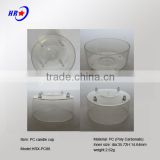 HRX-PC88 TRANSPARENT ROUND CANDLE PLASTIC CONTAINER OF CHINA