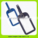 15028B Custom soft leather silicone plastic pvc luggage tag