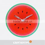 DEHENG 12'' Fruit Kitchen Glass Wall Clock thumbnail-1