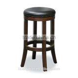 Solid Wood Round Swivel Bar Stool Without Backrest for Restaurant or Bar Furniture Used thumbnail-1