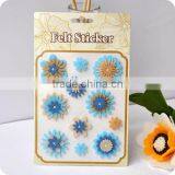 Adhesive Felt Sticker, 3d Sticker , Handmade Felt Sticker, Scrapbooking Sticker, Layered Sticker , Flower Felt Sticker thumbnail-1