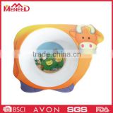 Baby safety cattle shape baby food bowl