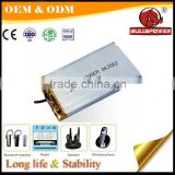 383562 3.7v 900mah rechargeable lithium polymer battery