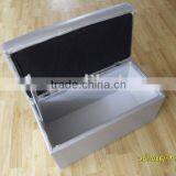 Elegant Storage Square Stool thumbnail-1