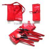Wholesale 7pcs Makeup Brush Set With Belt Case Colorful Cute Travel Makeup Kits thumbnail-4