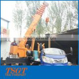 Village Use Motor Tricycle Chassis Mini Crane with 3 Ton Lifting Load