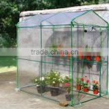 Walk In Greenhouse Reinforced PE Replacement Cover 135g With Roll Up Door thumbnail-1