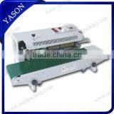 FR900 Plastic Film Sealing Machine+Vertical Sealing+Date Printing+Seal Belt