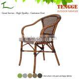 Rattan Style Florida Seating Panama Stackable Side Arm Chair thumbnail-1