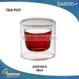 TC105-5 Double Cup Glass Teapot thumbnail-1