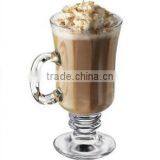 Haonai Wholesale Irish Coffee Milk Latte Juice Goblet Cup Cafe Glassware Glass Mug thumbnail-4