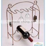 Metal Wine Rack, Bottle Shape Wine Rack thumbnail-1