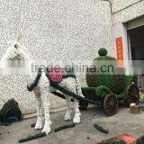 CHY100902 Wholesale Topiary Animal Frame/artificial Boxwood Animal Sculpture thumbnail-2