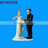 A Pregnant Bride Ceramic Cake Toper Wedding Cake Happiness thumbnail-1