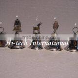 Designer Christmas Hand Bell,Silver Plated Small Hand Bells,Small Hand Bells,Metal Hand Bells thumbnail-1