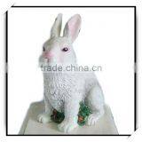 Wholesale Garden Decor Zoo Animal Statue White Rabbit Hera thumbnail-1