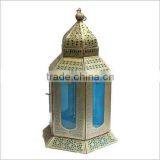 Moroccan Coloured Glass Lantern thumbnail-1