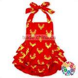 Mint Cotton Baby Toddler Ruffle Icing Romper thumbnail-2