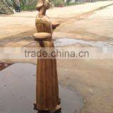 Garden Deco Famous Metal Craft Bird Girl Statue Bronze Sculpture thumbnail-2